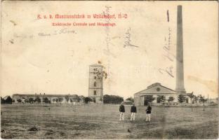 1910 Wöllersdorf, K.u.k. Munitionsfabrik, Elektrische Centrale und Heizanlage / Austro-Hungarian military munition factory, electrical center and heating system (fl)