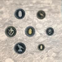 2008. 1Ft-100Ft (7xklf) "Búcsú az egy- és kétforintostól" forgalmi sor szettben T:PP Adamo...