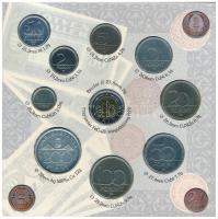 1997. 10f-100Ft (10xklf) "Magyarország pénzérméi" forgalmi sor dísztokban. A tokon a ragas...