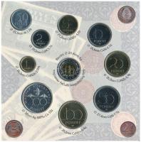 1997. 10f-100Ft (10xklf) "Magyarország pénzérméi" forgalmi sor dísztokban. A tokon a ragas...