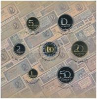 2002. 1Ft-100Ft (7xklf) + 100Ft "Kossuth" forgalmi sor szettben T:PP belső tok ragasztása ...