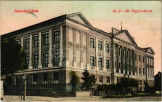 1912 Szamosújvár, Gherla; M. kir. állami főgimnázium. Haragay Miklós kiadása / school