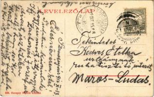 1912 Szamosújvár, Gherla; M. kir. állami főgimnázium. Haragay Miklós kiadása / school