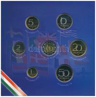 2004. 1Ft-100Ft (8xklf) forgalmi sor szettben, benne 2004. 50Ft "Magyarország az EU tagja"...