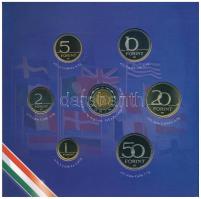 2004. 1Ft-100Ft (8xklf) forgalmi sor szettben, benne 2004. 50Ft "Magyarország az EU tagja"...