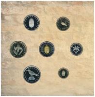 2005. 1Ft-100Ft (7xklf) forgalmi sor szettben + 2005. 10Ft "József Attila", a belső tok ra...