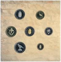 2005. 1Ft-100Ft (7xklf) forgalmi sor szettben + 2005. 10Ft "József Attila", a belső tok ra...