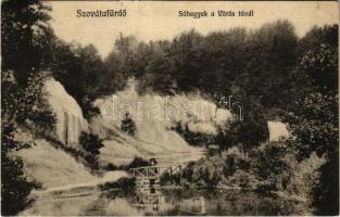 1916 Szovátafürdő, Baile Sovata; Sóhegyek a Vörös tónál. Zsula Sándor kiadása / salt hills (fl)