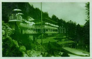 Trencsénteplic bath green postcard