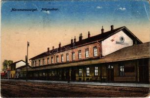 1923 Máramarossziget, Sighetu Marmatiei; vasútállomás / railway station (EK)