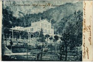 1906 Herkulesfürdő, Baile Herculane; gyógyterem / spa (EK)