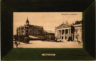 Nagyvárad, Oradea; Bémer tér, színház. Láng József kiadása / square, theatre. Art Nouveau (EK)