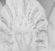 Schrammel Imre (1933): Nimfa. c. szobor. Az Új Nemzeti Színház megnyitására készült mű eredeti gipsz...