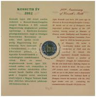 2002. 1Ft-100Ft (7xklf) + 100Ft "Kossuth" forgalmi sor szettben T:BU belső tok ragasztása ...