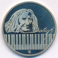 Fülöp Zoltán (1951-) 1986. 175 éve született Doborjánban Liszt Ferenc - 100 éve nyugszik a Bayreuthi temetőben Cu-Ni emlékérem kapszulában (32mm) T:PP