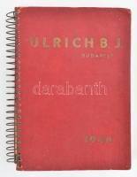 1940 Ulrich B. J. I. katalógus iparvállalatok számára, 346p