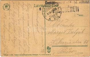 1919 Kassa, Kosice; Kossuth Lajos utca. Vasúti levelezőlapárusítás 190-1918. / street (EK)