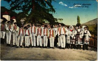 1916 Lúzsna, Liptovská Lúzna; Luznansky kroj / Luzsnai népviselet, folklór / Slovak folklore, traditional costumes (EB)