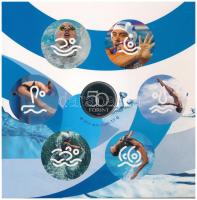 2017. 5-200Ft (6xklf) forgalmi sor szettben + 2017. 50Ft Cu-Ni "17. FINA Világbajnokság" T...