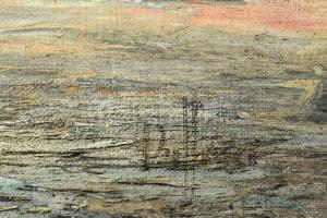 Olvashatatlan jelzéssel: Vitorlás. Olaj, vászon. Dekoratív fakeretben. 25×30 cm