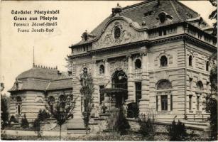 1915 Pöstyén, Piestany; Ferenc József fürdő / spa (EB)
