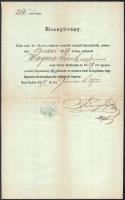 1870 Katonai alkalmatlansági bizonyítvány
