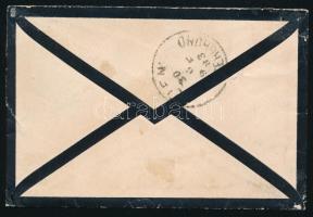 1883 5kr gyászjelentésen "SOMORJA" - Bécs