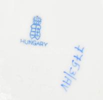 Herendi Apponyi mintás leveles tálka, jelzett, kopásokkal, d: 14,5 cm