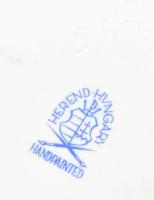 Herendi búsuló juhász, kézzel festett, jelzett, kopásokkal, m: 29,5 cm