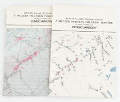 1975 Zengővárkony földtani és észlelési térképe, 1:10 000, 2 db