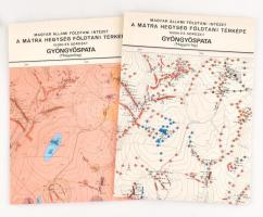 1977 Gyöngyöspata (Nagyparlag) földtani és észlelési térképe, 1:10 000, 2 db