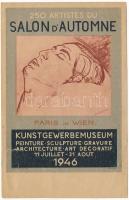 1946 250 Artistes du Salon dAutomne, Paris in Wien Kunstgewerbemuseum / Erste Ausstellung des Parisier Herbstsalons in Wien / First exhibition of the Parisian Salon dAutomne in Vienna, advertisement card + So. Stpl. (b)