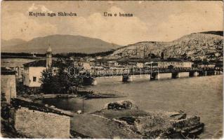 1917 Shkoder, Shkodra, Skadar, Skodra, Scutari, Skutari; Ura e buuns / railway bridge (EK)