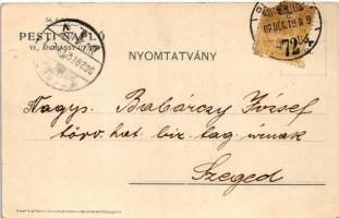 1902 Pesti Napló előfizetés ajándék Zichy Mihály albummal. reklám / Hungarian newspaper advertisemen...