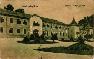 1930 Hévíz, Rákóczi és György ház. Gál Testvérek kiadása (lyukak / pinholes)