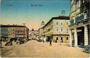 1913 Fiume, Rijeka; Via del Molo (EK)