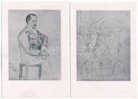 12 db MODERN propaganda képeslap 1848 centenáriumára / 12 MODERN propaganda postcards on the centena...