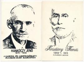 Békés Megyei Gabonaforgalmi és Malomipari Vállalat - 6 db modern képeslap híres emberekkel