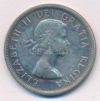 Kanada 1959. 1$ Ag II. Erzsébet T:XFCanada 1959. 1 Dollar Ag Elizabeth II C:XF Krause KM#54