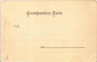 Wien, Vienna, Bécs XVII. Dornbach, Die Güldene Waldschnepfe, St. Anna Kapelle. Art Nouveau, litho s:...