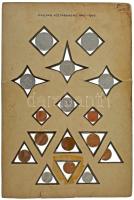 1946-1949. 2f-2Ft (15xklf) + 1951. 5f Al ~1950-60-as évekbeli házi készítésű, "Magyar Köztársas...