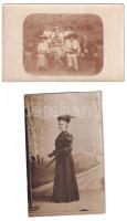 Bernecebaráti, Bernecze; Ipolyság melletti család hagyatékából - 2 db RÉGI fotó képeslap / 2 pre-1945 photo postcards