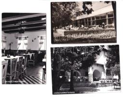 Balatoni vendéglők - 14 db MODERN képeslap az 50-es, 60-as évekből (Képzőművészeti Alap Kiadóvállala...