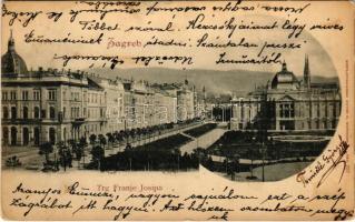 1902 Zagreb, Zágráb; Trg Franje Josipa / square (EK)