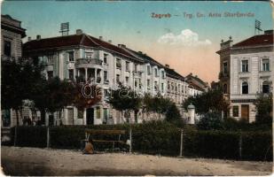 1918 Zagreb, Zágráb; Trg Dr. Ante Starcevica / square, shop (EK)