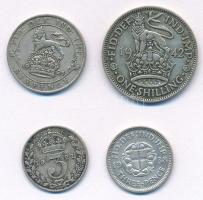Nagy-Britannia 1921. 3p Ag "V. György" + 1921. 6p Ag "V. György" + 1938. 3p Ag &...