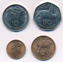 Szent Ilona-sziget & Ascension 1984. 1p-50p "II. Erzsébet" (4xklf) T:UNC-XF
Saint Hel...