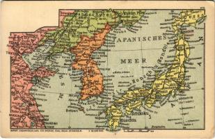 Map of China, Japan and Korea. Eskil Holm, Stockholm (EK)
