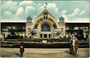 Nürnberg, Nuremberg; Haupteingang des Haupt-Industrie-Gebäudes der Bayerischen Jubiläums-Landes-Ausstellung 1906