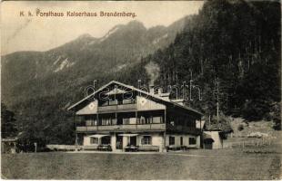 Brandenberg (Tirol), K. k. Forsthaus Kaiserhaus / forestry, foresters house (EK)